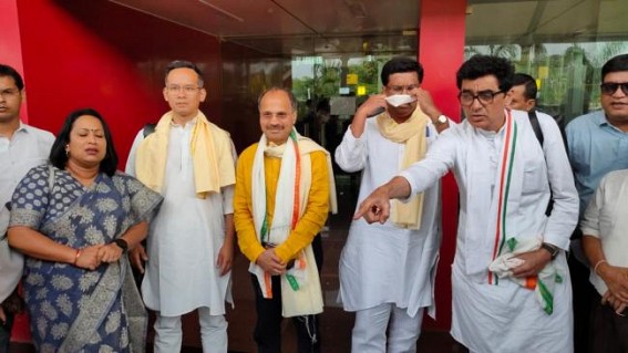 Congress expressed Resentment over Police’s mute spectator role against BJP Congress expressed Resentment over Police’s mute spectator role against BJP